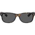 New Wayfarer Classic RB2132, Rubber Havana/Dark Grey Glass Lenses 52 Eye Size