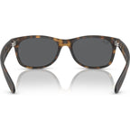 New Wayfarer Classic RB2132, Rubber Havana/Dark Grey Glass Lenses 52 Eye Size