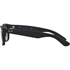 New Wayfarer Classic RB2132, Black Rubber/Green Glass Lenses 58 Eye Size