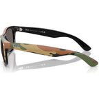 New Wayfarer Classic RB2132, Black and Green Camouflage/Dark Grey Glass Lenses 55 Eye Size