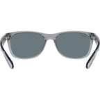 New Wayfarer Classic RB2132, Transparent Grey/Dark Blue Polarised Glass Lenses 55 Eye Size