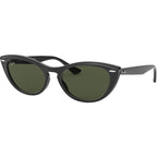 Nina RB4314N, Black/Green Glass Lenses