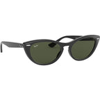 Nina RB4314N, Black/Green Glass Lenses