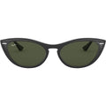 Nina RB4314N, Black/Green Glass Lenses