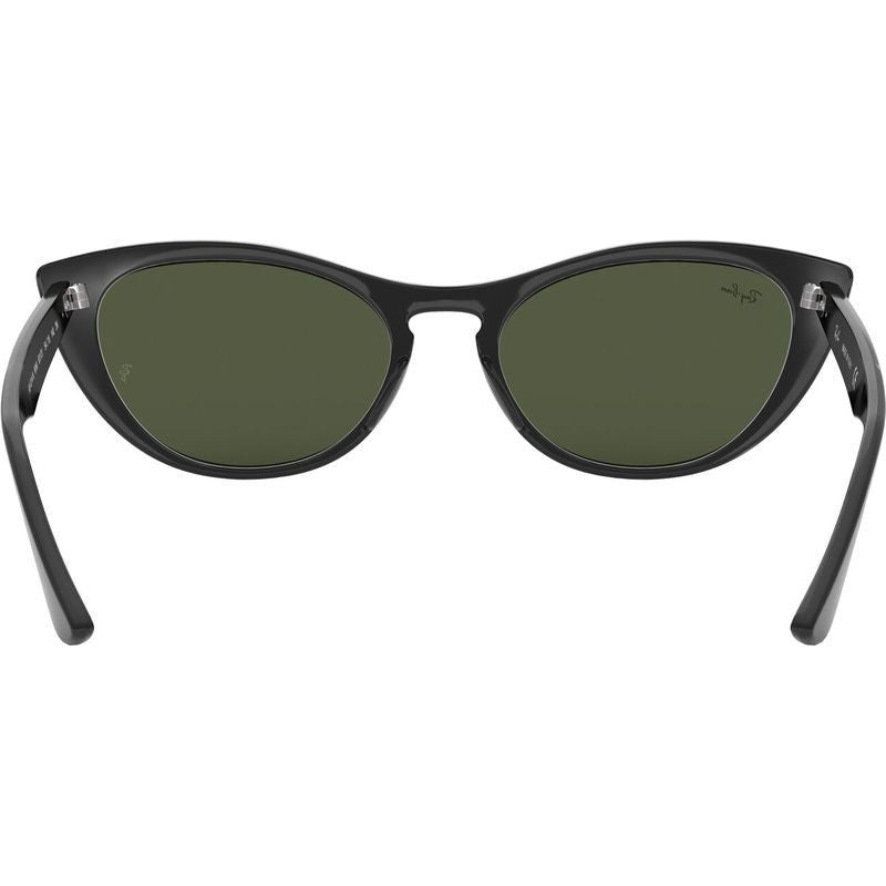 Nina RB4314N, Black/Green Glass Lenses