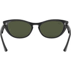 Nina RB4314N, Black/Green Glass Lenses