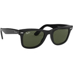 Original Wayfarer RB2140, Black/Green Glass Lenses 50 Eye Size