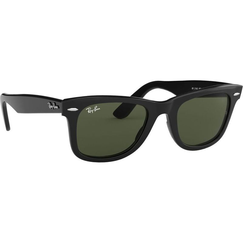 Original Wayfarer RB2140, Black/Green Glass Lenses 54 Eye Size