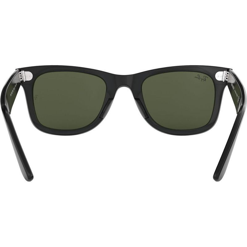 Original Wayfarer RB2140, Black/Green Glass Lenses 50 Eye Size