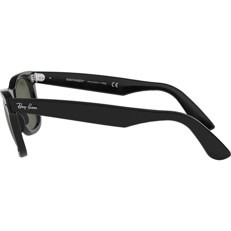 Original Wayfarer RB2140, Black/Green Glass Lenses 54 Eye Size