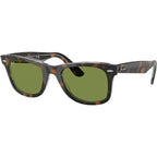 Original Wayfarer RB2140, Dark Havana on Multicolour/Green Glass Lenses 50 Eye Size