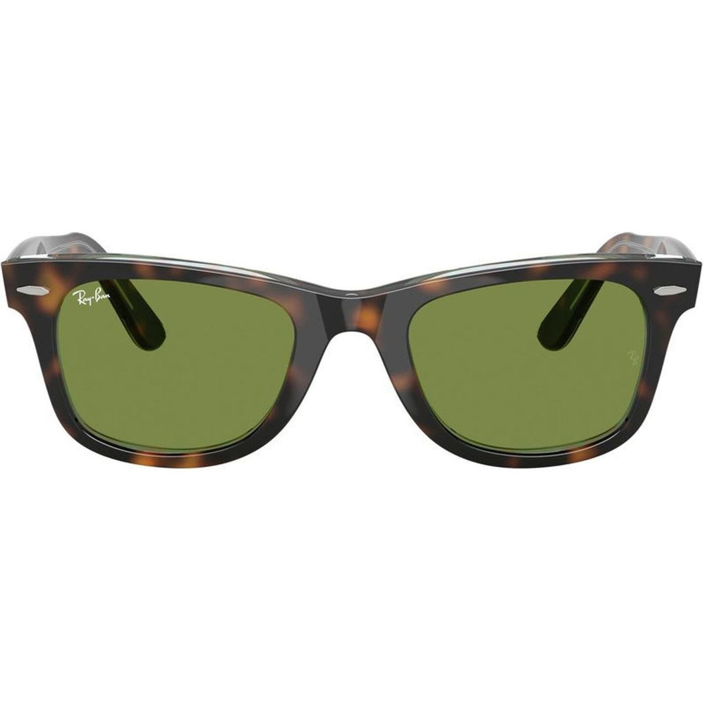 Original Wayfarer RB2140, Dark Havana on Multicolour/Green Glass Lenses 50 Eye Size