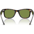 Original Wayfarer RB2140, Dark Havana on Multicolour/Green Glass Lenses 50 Eye Size