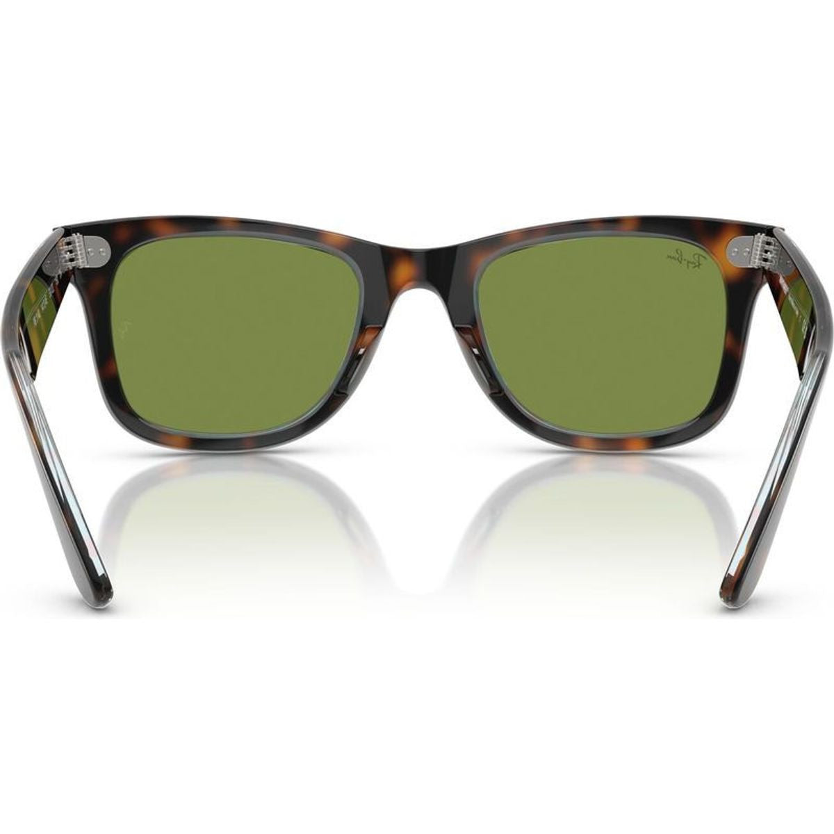Original Wayfarer RB2140, Dark Havana on Multicolour/Green Glass Lenses 50 Eye Size
