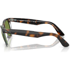 Original Wayfarer RB2140, Dark Havana on Multicolour/Green Glass Lenses 50 Eye Size