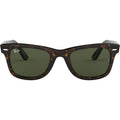 Original Wayfarer RB2140, Tortoise/Green Glass Lenses 50 Eye Size