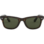 Original Wayfarer RB2140, Tortoise/Green Glass Lenses 50 Eye Size