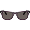 Original Wayfarer RB2140, Violet on Transparent Pink/Dark Grey Glass Lenses 50 Eye Size