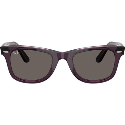 Original Wayfarer RB2140, Violet on Transparent Pink/Dark Grey Glass Lenses 50 Eye Size