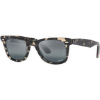 Original Wayfarer RB2140, Grey Havana/Silver Blue Gradient Polarised Glass Lenses 50 Eye Size