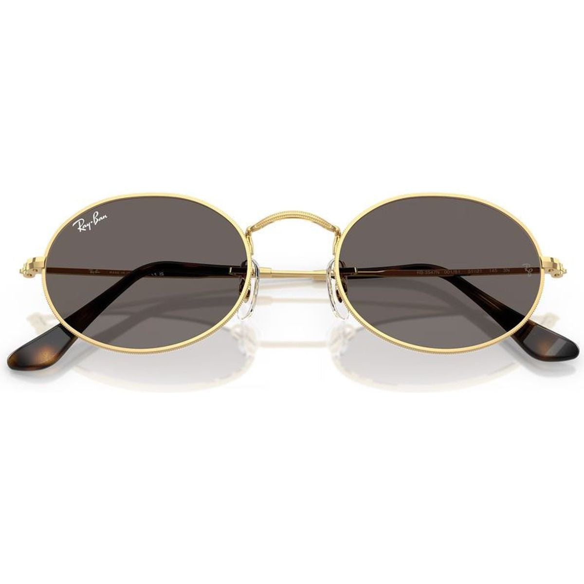 Oval Flat Lens RB3547N, Arista/Dark Grey Glass Lenses