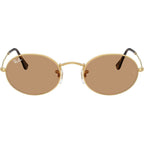 Oval RB3547, Arista/Brown Glass Lenses 51 Eye Size