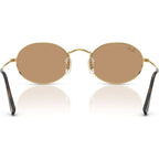 Oval RB3547, Arista/Brown Glass Lenses 51 Eye Size