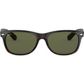 New Wayfarer Classic RB2132, Tort/Green Glass Lenses 52 Eye Size