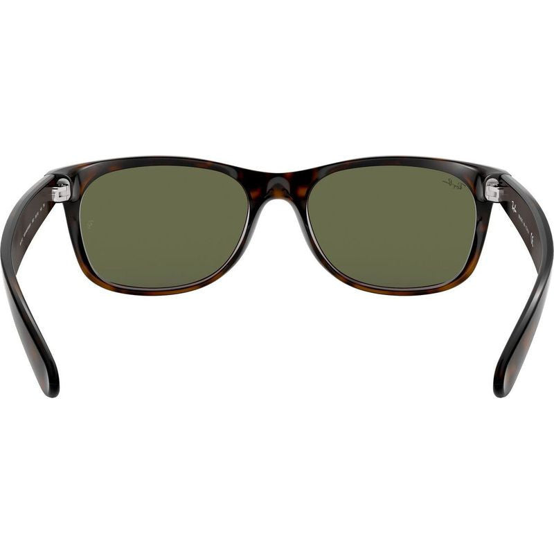 New Wayfarer Classic RB2132, Tort/Green Glass Lenses 58 Eye Size