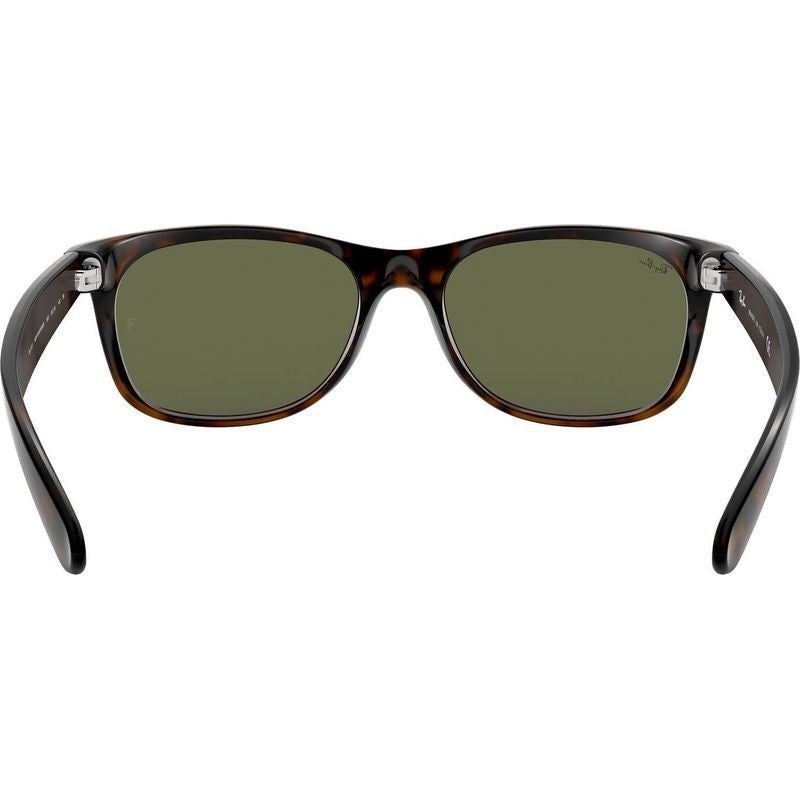 New Wayfarer Classic RB2132, Tort/Green Glass Lenses 52 Eye Size