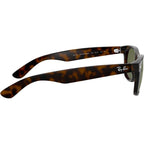 New Wayfarer Classic RB2132, Tort/Green Glass Lenses 52 Eye Size