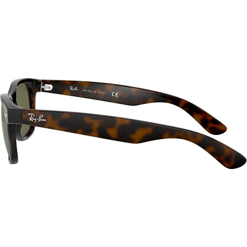 New Wayfarer Classic RB2132, Tort/Green Glass Lenses 52 Eye Size