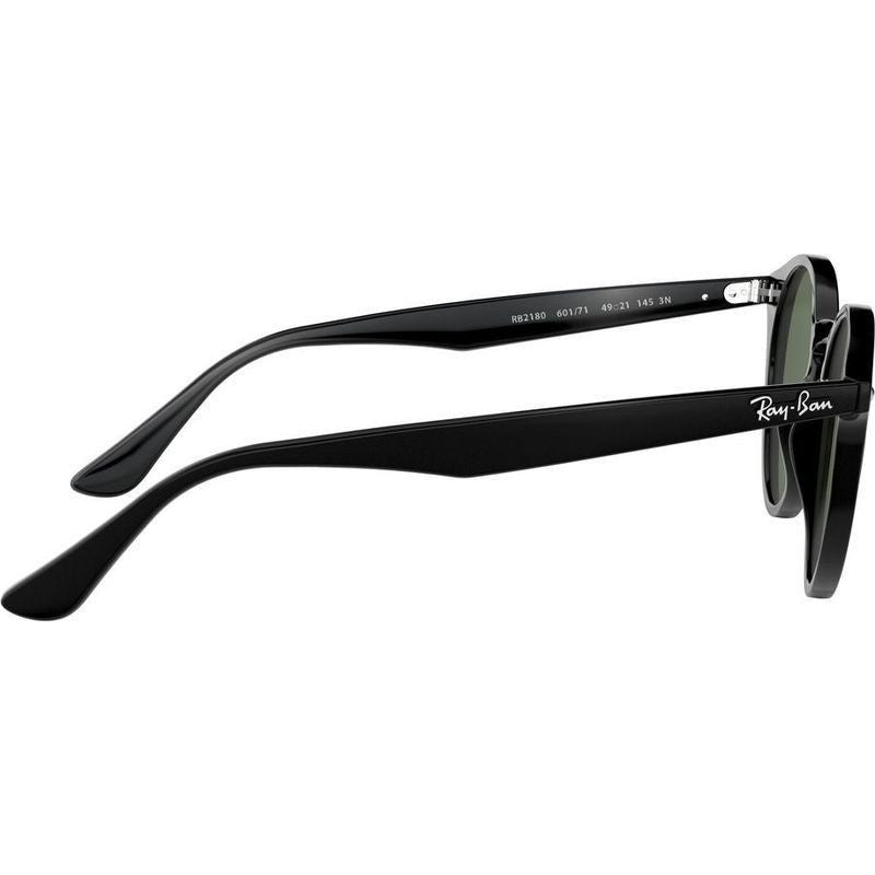 RB2180, Black/Dark Green Lenses 49 Eye Size