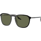 RB2203, Black on Transparent/Green Polarised Glass Lenses 55 Eye Size