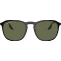 RB2203, Black on Transparent/Green Polarised Glass Lenses 55 Eye Size