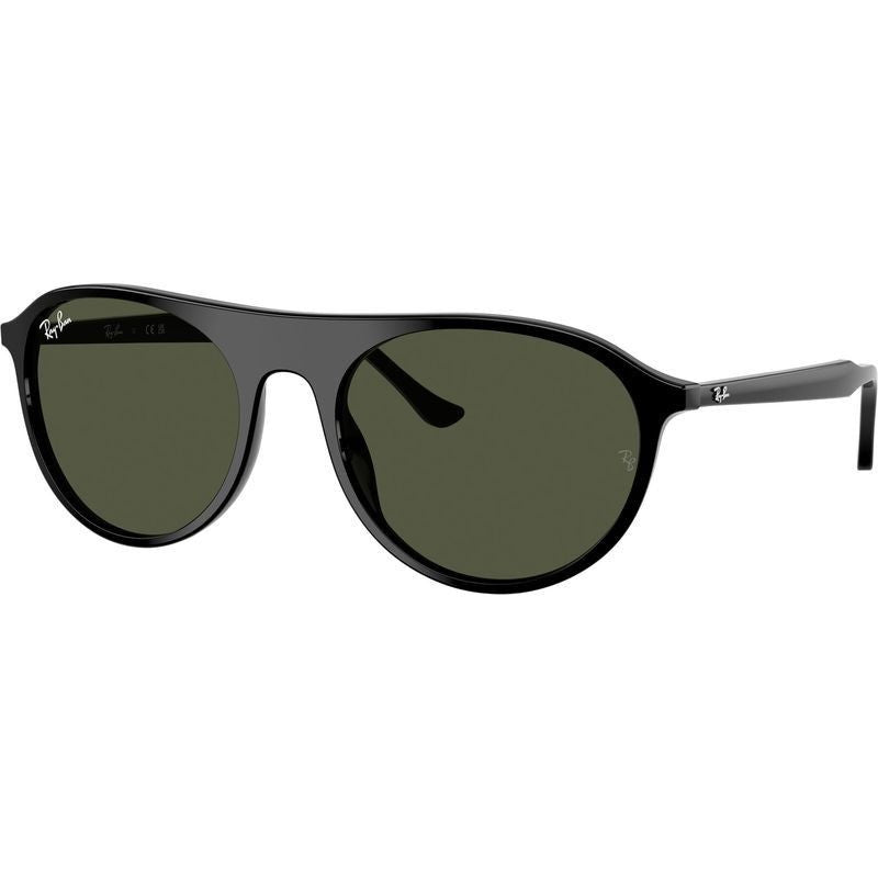 RB2215, Black/Green Glass Lenses 56 Eye Size