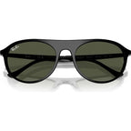 RB2215, Black/Green Glass Lenses 56 Eye Size