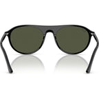 RB2215, Black/Green Glass Lenses 56 Eye Size