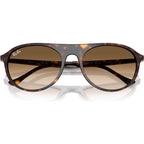 RB2215, Havana/Brown Clear Gradient Glass Lenses 56 Eye Size