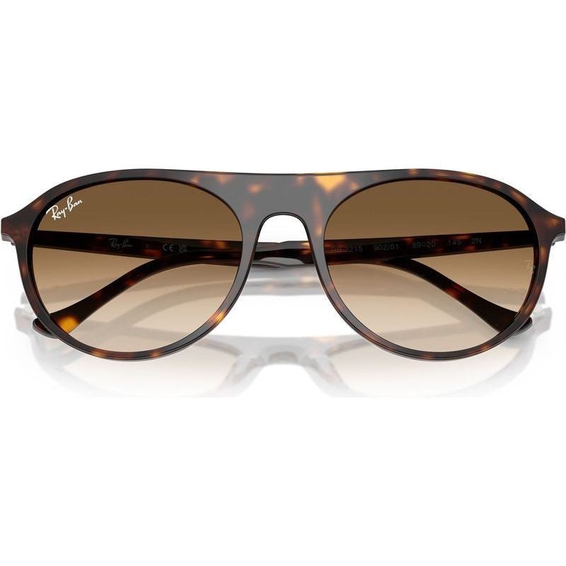 RB2215, Havana/Brown Clear Gradient Glass Lenses 56 Eye Size
