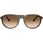 RB2215, Havana/Brown Clear Gradient Glass Lenses 56 Eye Size