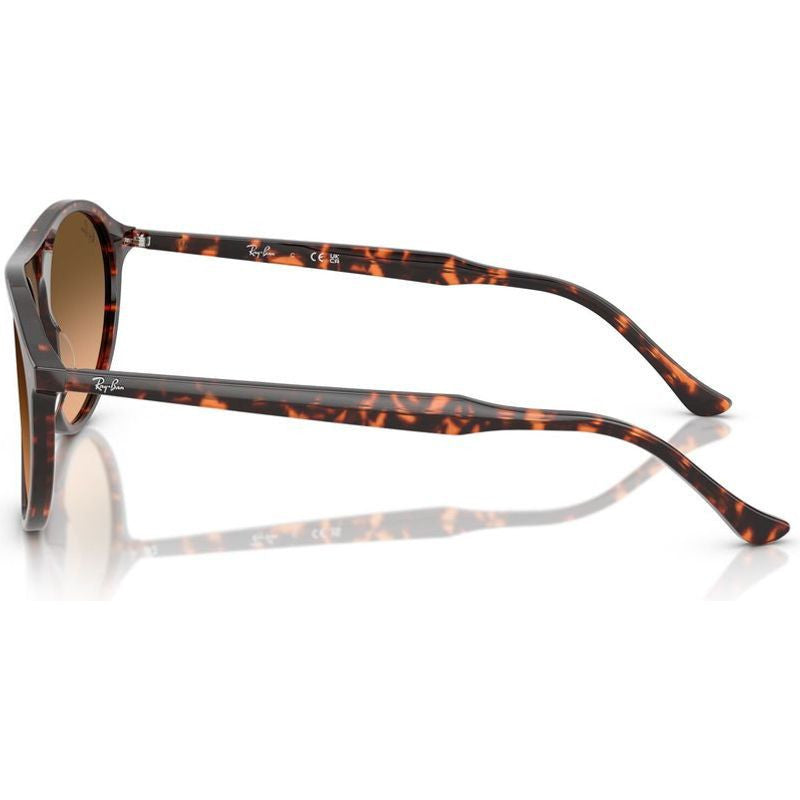 RB2215, Havana Red Tortoiseshell/Black Pink Gradient Glass Lenses 56 Eye Size