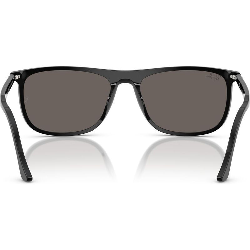 RB2216, Black/Dark Grey Glass Lenses 58 Eye Size