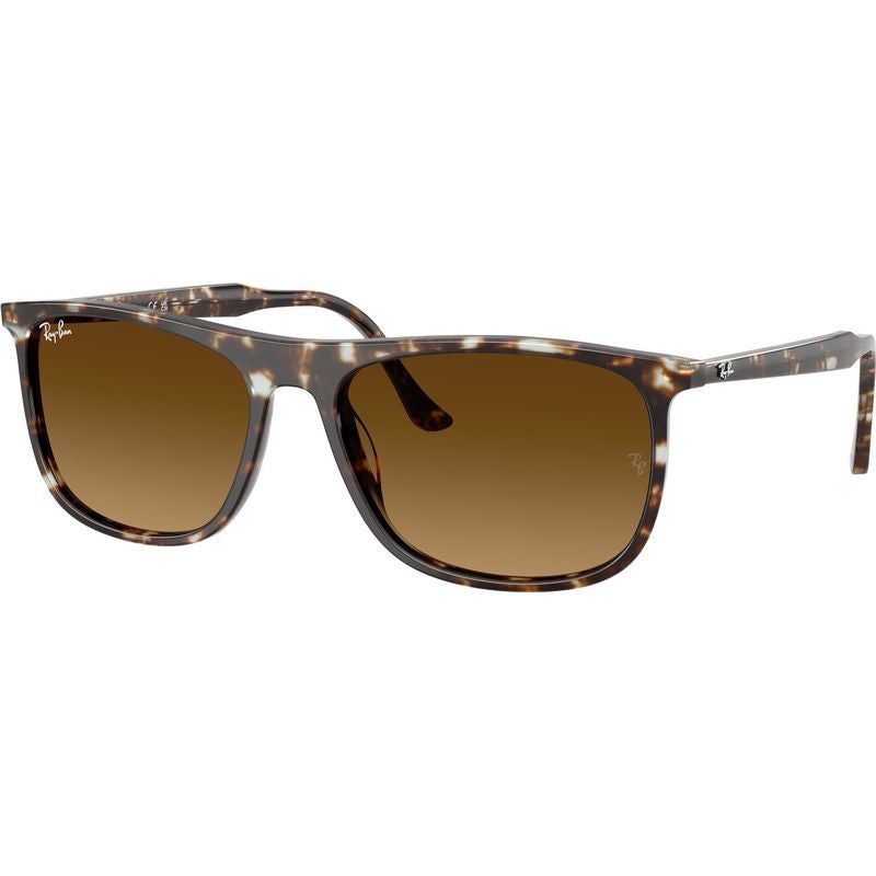RB2216, Havana Yellow Tortoiseshell/Brown Gradient Glass Lenses 58 Eye Size