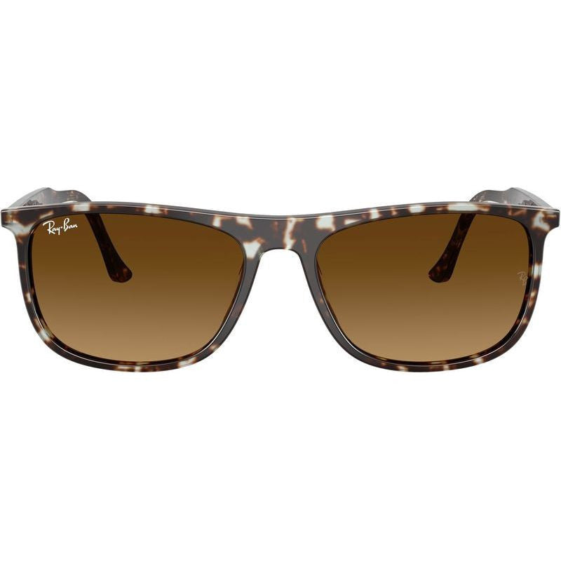 RB2216, Havana Yellow Tortoiseshell/Brown Gradient Glass Lenses 58 Eye Size