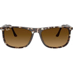 RB2216, Havana Yellow Tortoiseshell/Brown Gradient Glass Lenses 58 Eye Size
