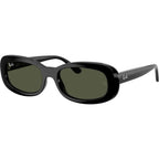 RB2221, Black/Green Glass Lenses 53 Eye Size