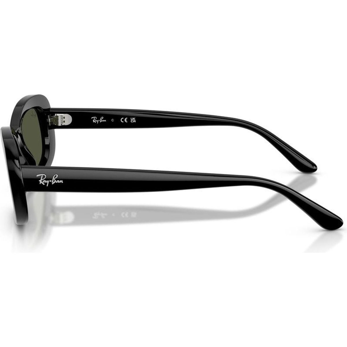 RB2221, Black/Green Glass Lenses 56 Eye Size