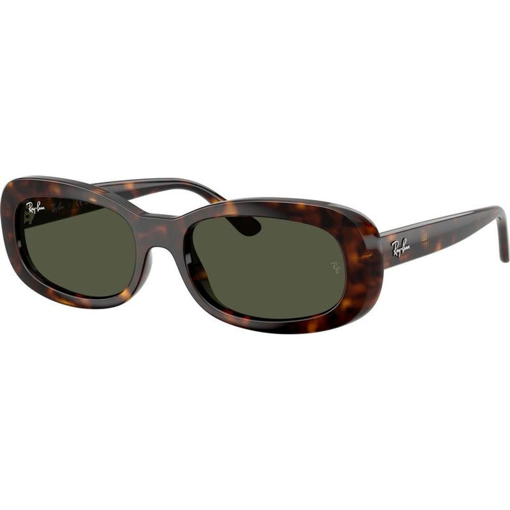 RB2221, Havana/Green Glass Lenses 56 Eye Size