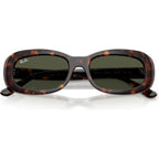RB2221, Havana/Green Glass Lenses 56 Eye Size